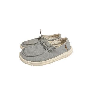 Hey Dude Wendy Youth Linen Grey Size Youth 2